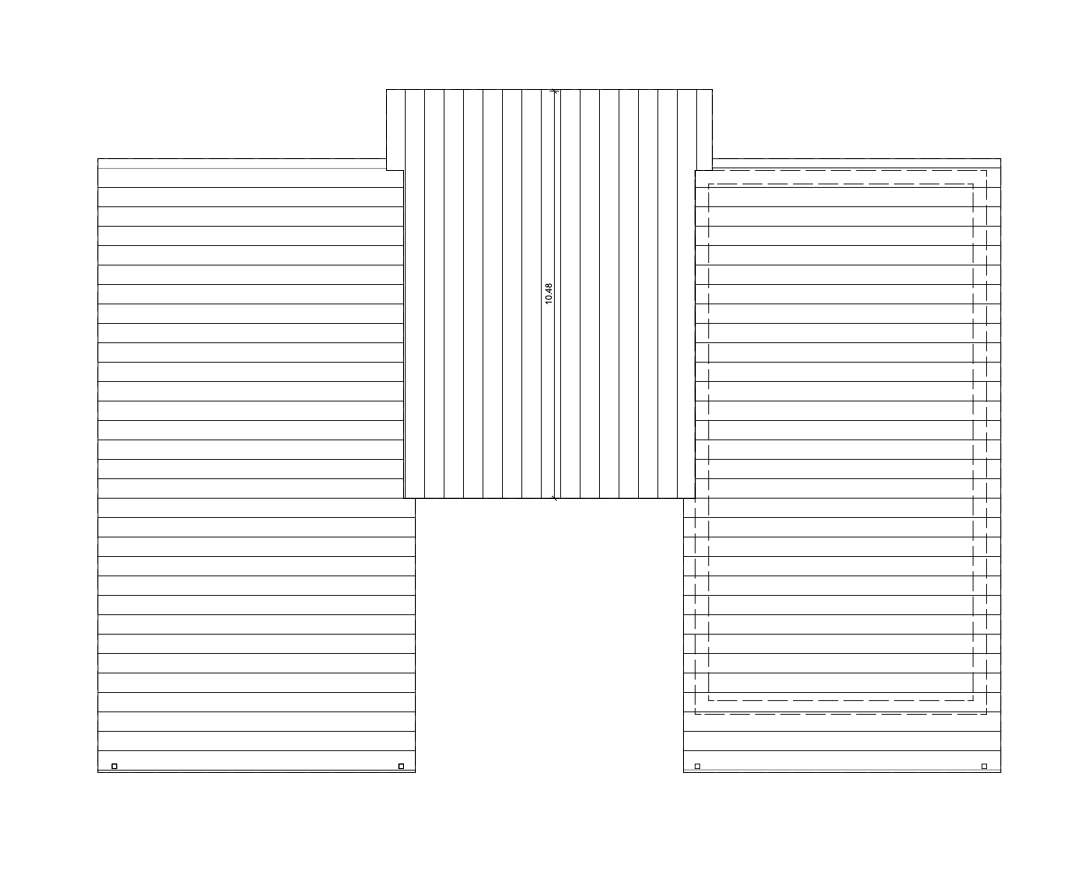 Schematische Dachansicht des Tandemhauses von Aischtaler Holzhaus.