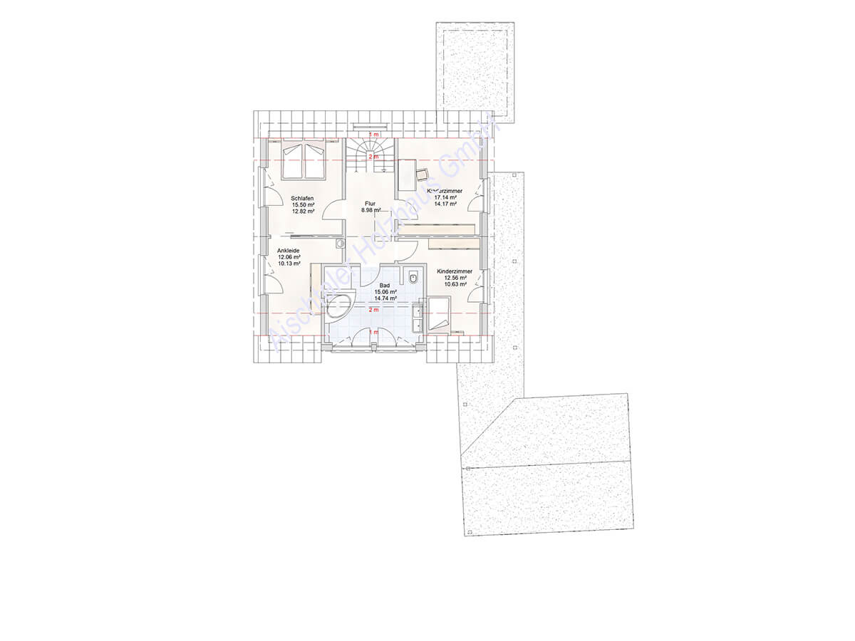 Grundriss Obergeschoss Ressourcenhaus – Aischtaler Holzhaus Grundriss Obergeschoss Ressourcenhaus von Aischtaler Holzhaus